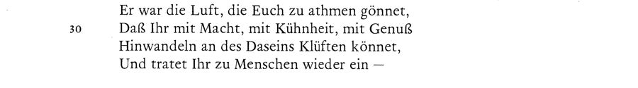 Image Band I Gedichte 1 /  Textteil / Prolog zu einer nachträglichen Gedächtnißfeier für Goethe 〈...〉, S. 97
