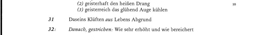 Image Band I Gedichte 1 /  Apparat / Prolog zu einer nachträglichen Gedächtnißfeier für Goethe 〈...〉, S. 392