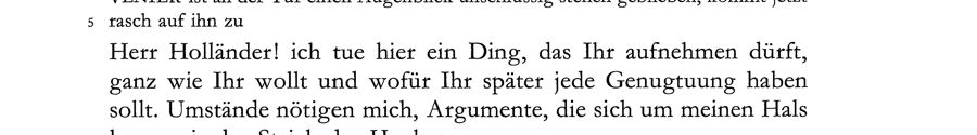 Image Band V Dramen 3 /  Textteil / Der Abenteurer und die Sängerin oder die Geschenke des Lebens. Ein Gedicht in zwei Aufzügen, S. 125